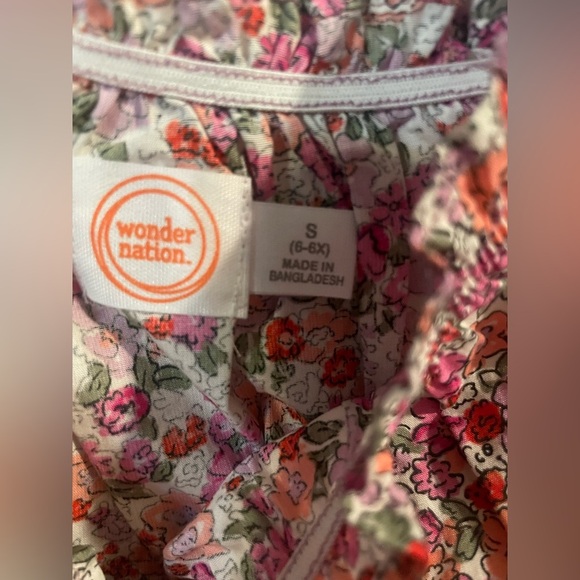 Floral Pink Kids Top with hair bow! NWT! - Picture 5 of 7